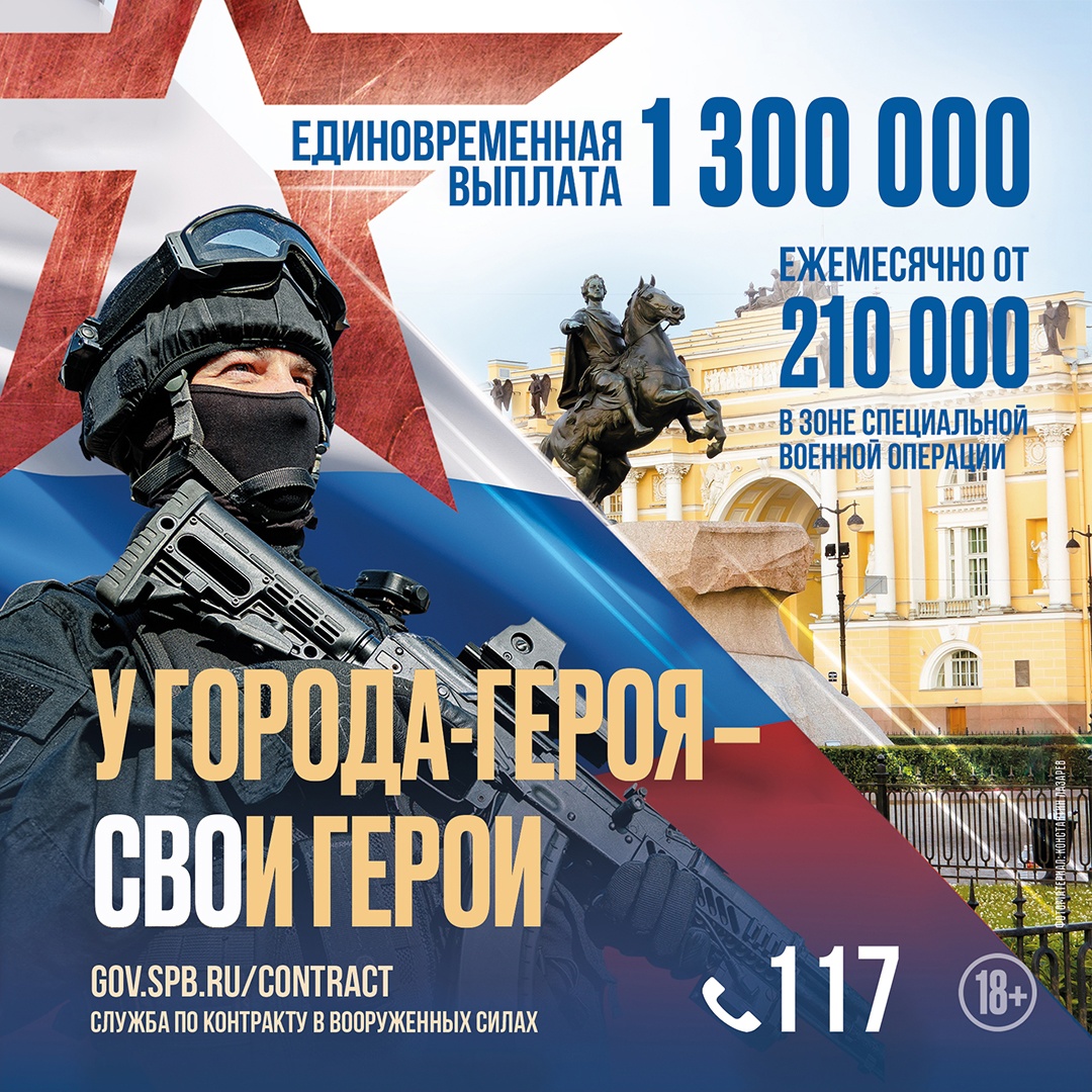 Cлужба по контракту - Официальный сайт Администрации Санкт‑Петербурга
